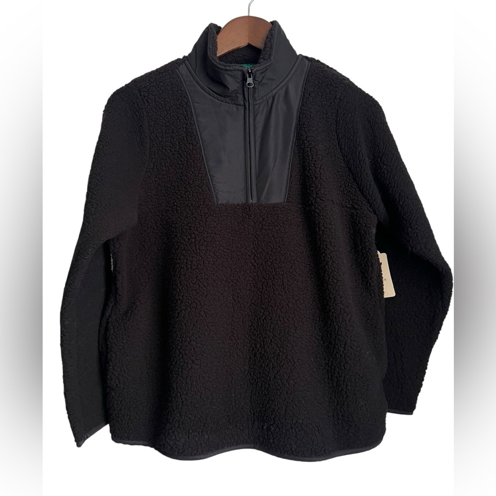 St. John’s Bay 1/4 Zip Pullover Sherpa Jacket NWT - SZ: PM